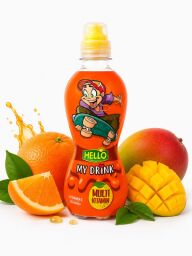 Hello My Drink s příchutí multivitaminu 0,33l